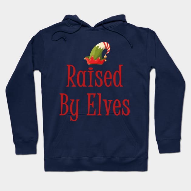 Raised By Elves Cute Elf Family Hoodie by MasliankaStepan